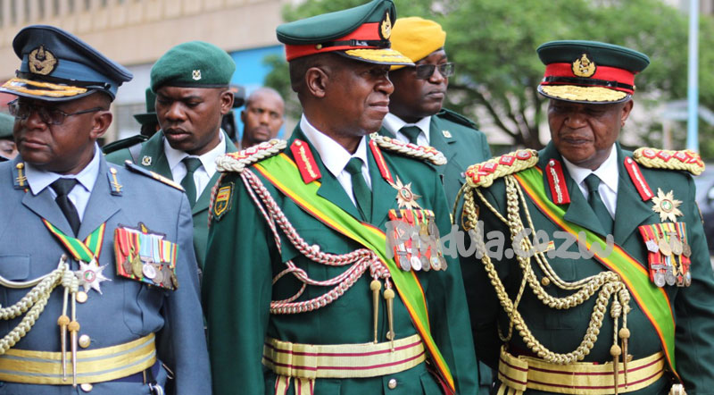 ZDF Generals: AVM Shumbayaonda, General Sibanda, General Chiwenga