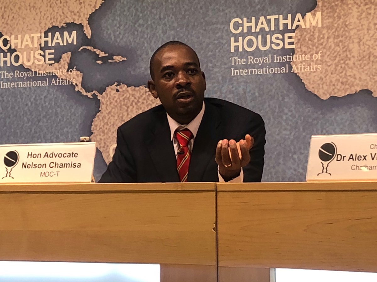 Nelson Chamisa, Chatham House