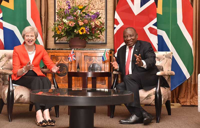 Theresa May, Cyril Ramaphosa