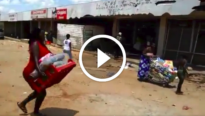 WATCH: Choppies Shop In Pumula, Bulawayo Ransacked By Protestors ...