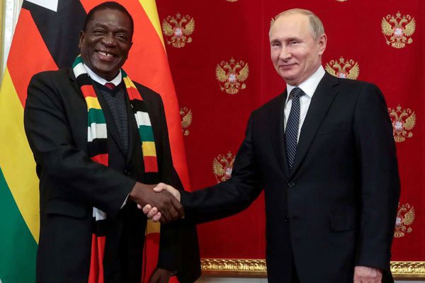 Zimbabwe and Russia: Mnangagwa and Putin