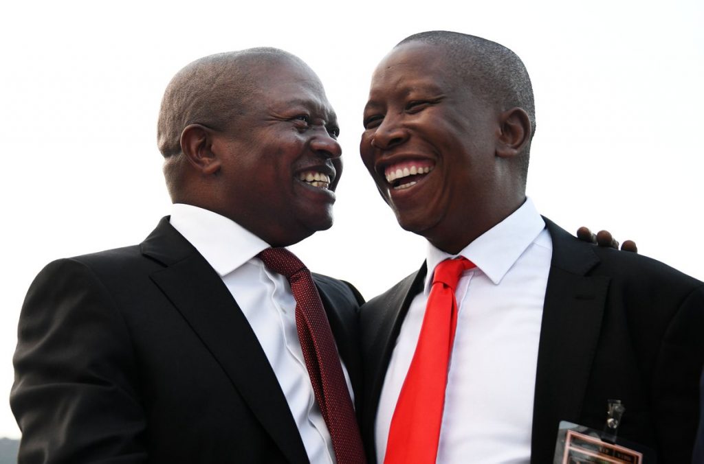 PICTURES SA Vice President Laughs With Julius Malema Pindula News