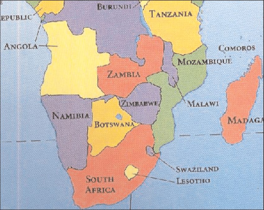 FULL TEXT SADC Statement On The Coronavirus Pindula News   Map Of Southern Africa Showing The SADC Countries 