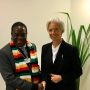 Zimbabwean President Emmerson Mnangagwa and IMF Chief Largade reform Zimbabwe Zimbabwe Can Now Withdraw US$960 Million From The IMF