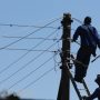ZESA Workers on a pole