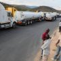 Trucks at Forbes Border Post