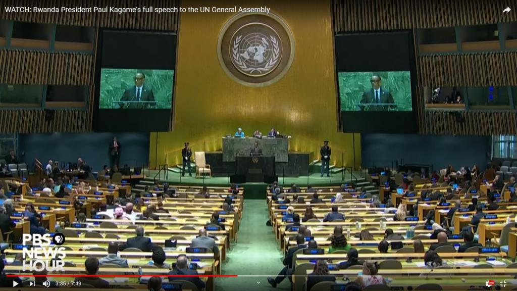 #unga74 Rwanda Kagame Speech
