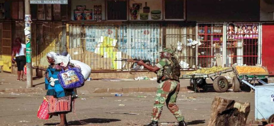 Zimbabwe National army robbers uniforms