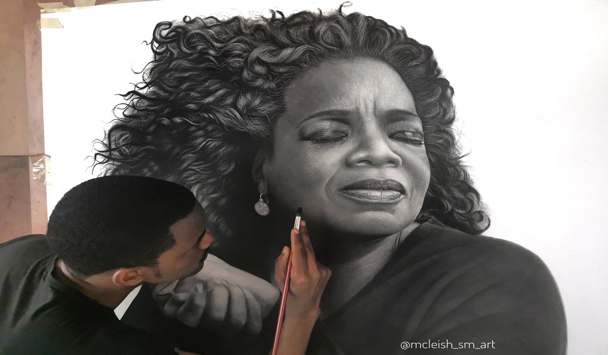 PICTURES Of Oprah Winfrey By A Zimbabwean Pencil Artist, McLeash @ShanfildM