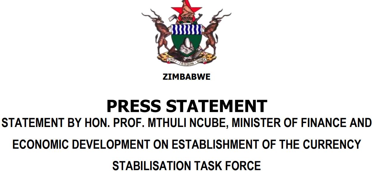 Download: Full Text of Mthuli Ncube & John Mangudya On Measures To Stabilise Exchange Rate & Reduce Inflation