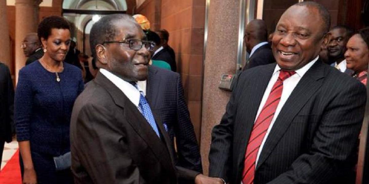 Ramaphosa and Mugabe
