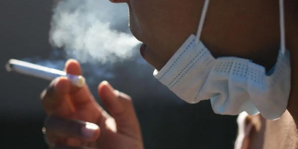 Smoking cigarette