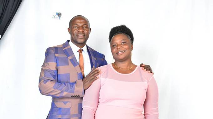 Blessing Shumba and wife