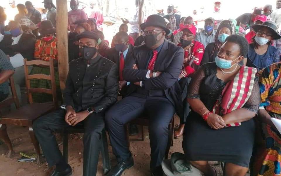 MDC Alliance leaders at a funeral