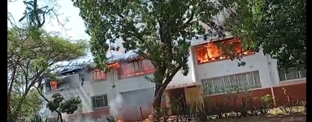 Belvedere Flat on Fire