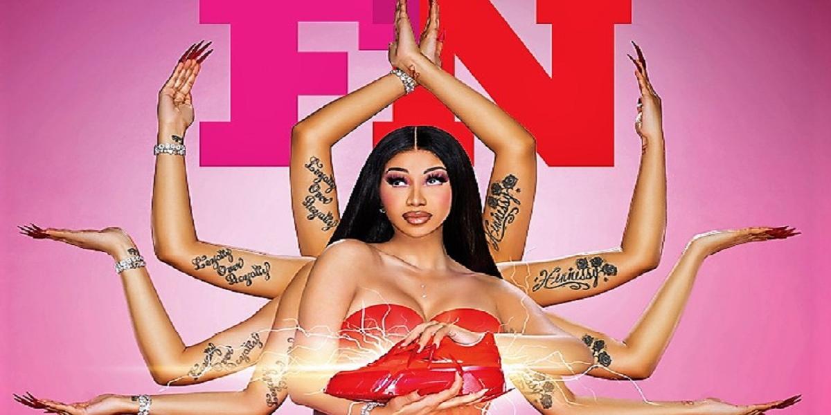 Cardi B posing as likeness of goddess Durga