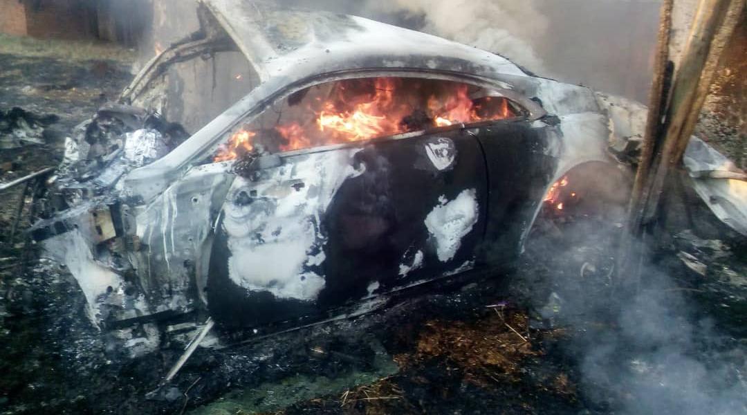 Burning Car Ginimbi Car Accident