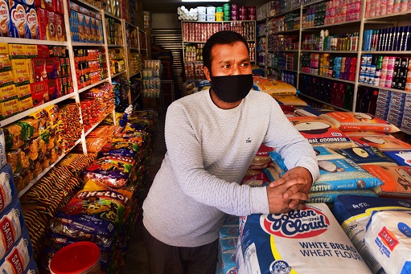 South African shop owner