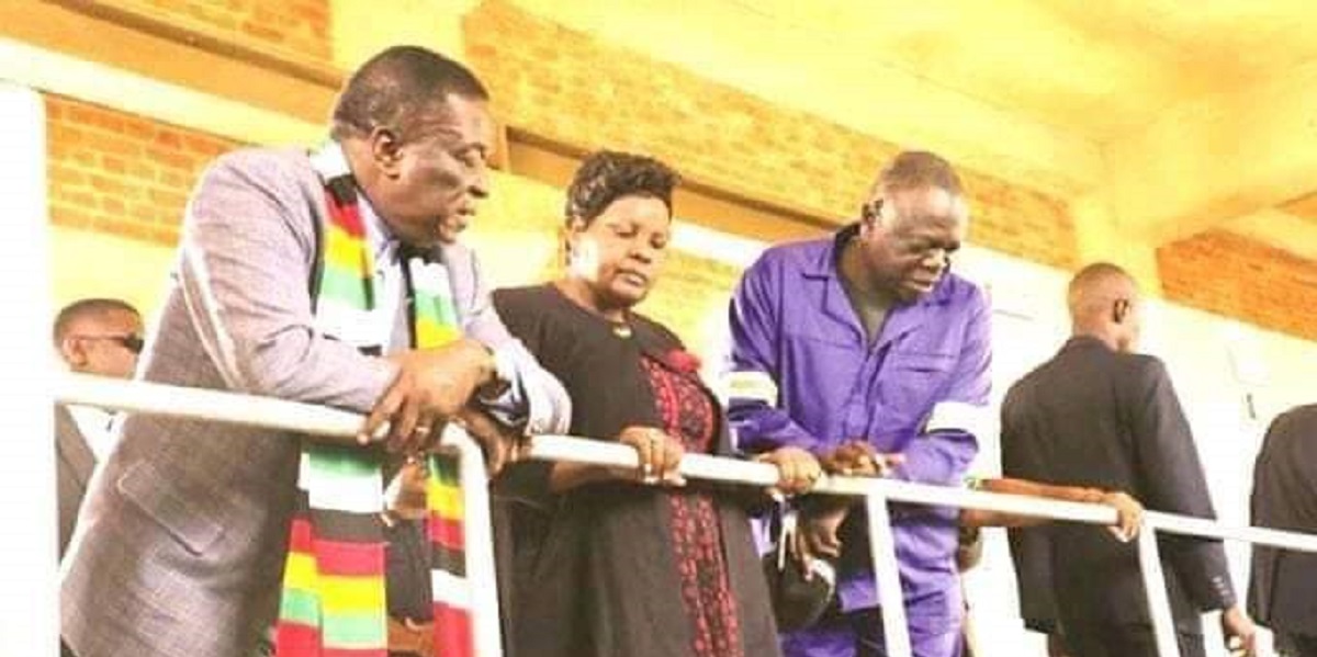 President Emmerson Mnangagwa; Ministers: Ellen Gwaradzimba and Perrance Shiri memorial service