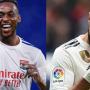 TINO KADEWERE AND Real Madrid striker KARIM BENZEMA