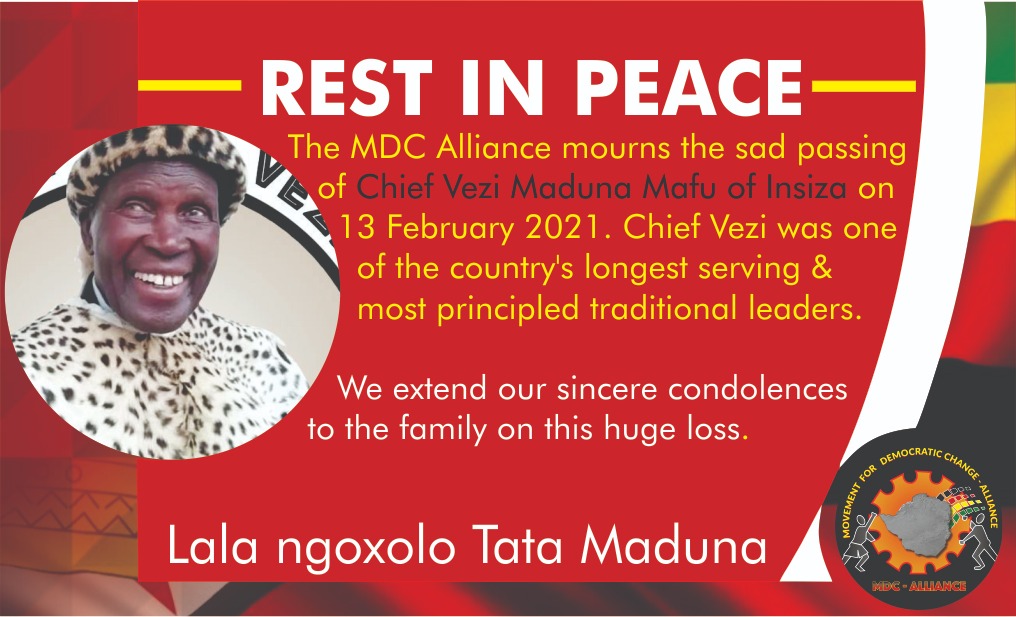 MDC Mourns Chief Maduna