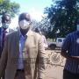 Ignatius Chombo arriving at the Harare Magistrates court