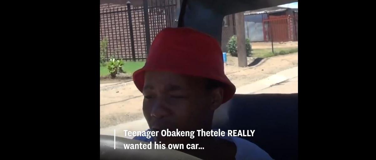 Obakeng Thetele 17-year-old makes own car from scrap metal and spare parts