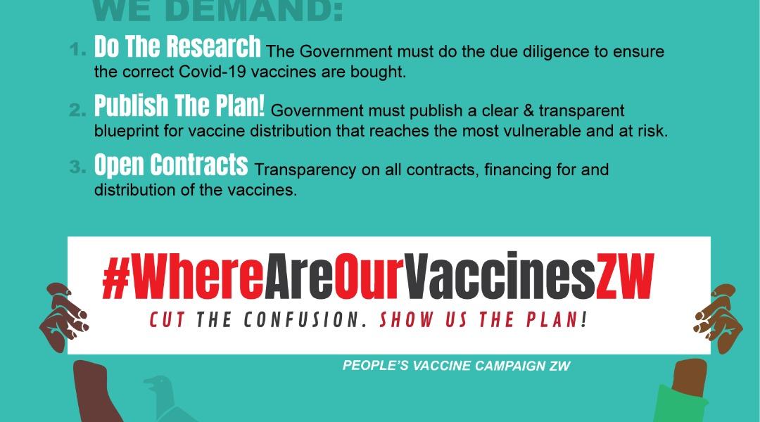 Zim Rights Flier on vaccines Roll out