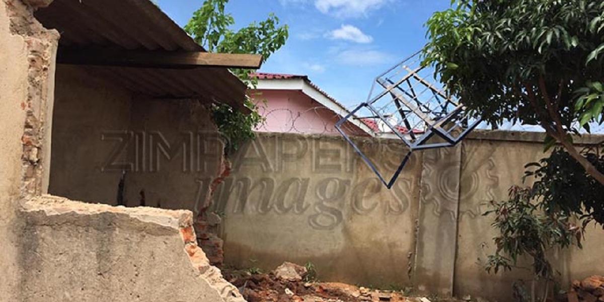 WATER TANK COLLAPSES DESTROYS COTTAGE