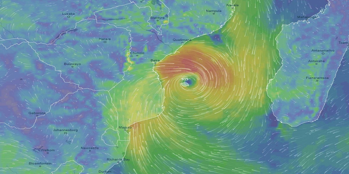 tropical storm guambe mozambique