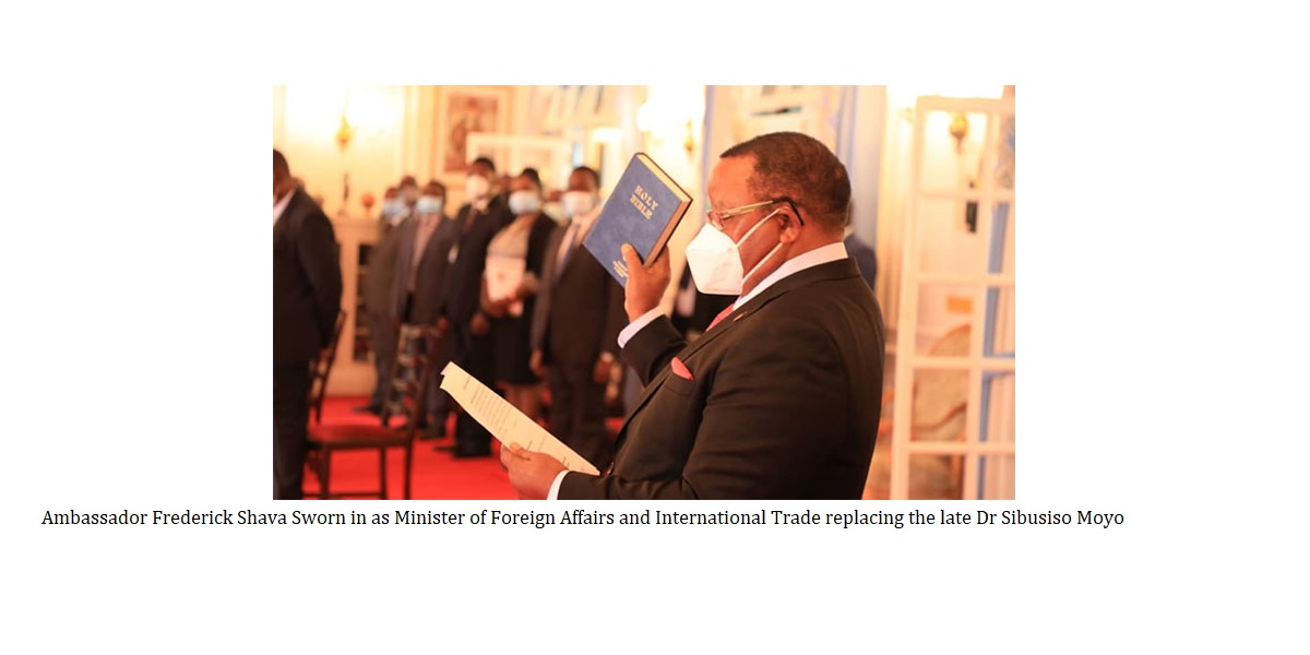 AMBASSADOR FREFERICK SHAVA SWORN IN AS FOREIGN AFFAIRS MINISTER paid wouldn't work