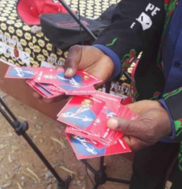 Zanu PF Denies printing MDC alliance cards