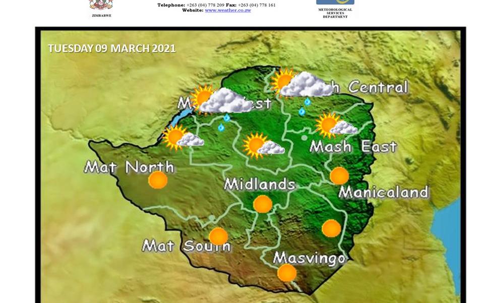 SUNNY TUESDAY MSD WEATHER REPORT FORECAST
