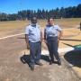 Wing Commander Thomas Tinashe Manyowa and Flight Lieutenant Anita Mapiye