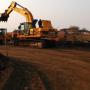 EARTH-MOVING MACHINE CRASH MAN RUN OVER