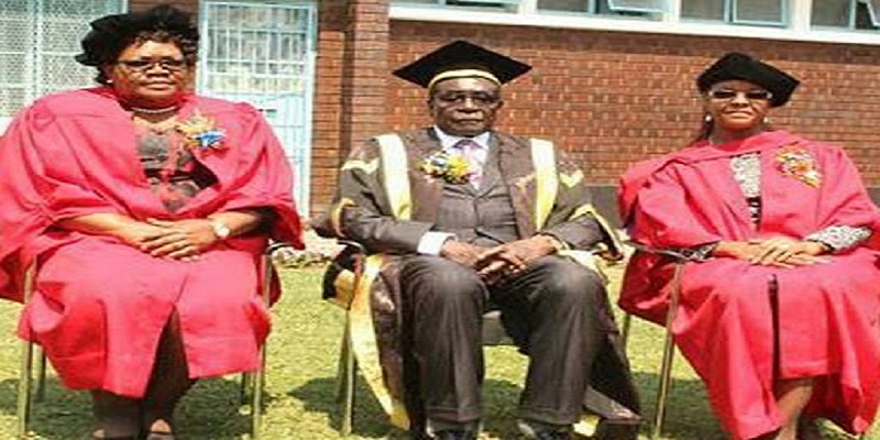 Grace Mugabe Robert Mugabe Joyce Mujuru graduation PhD University of Zimbabwe