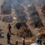 INDIA 3 MILLION COVID-19 CASES DAILY CREMATION OF BODIES world's highest single-day death
