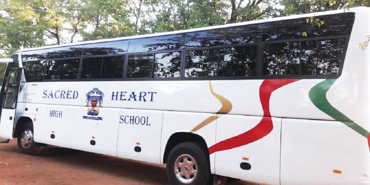 The new Sacred High School buses barred
