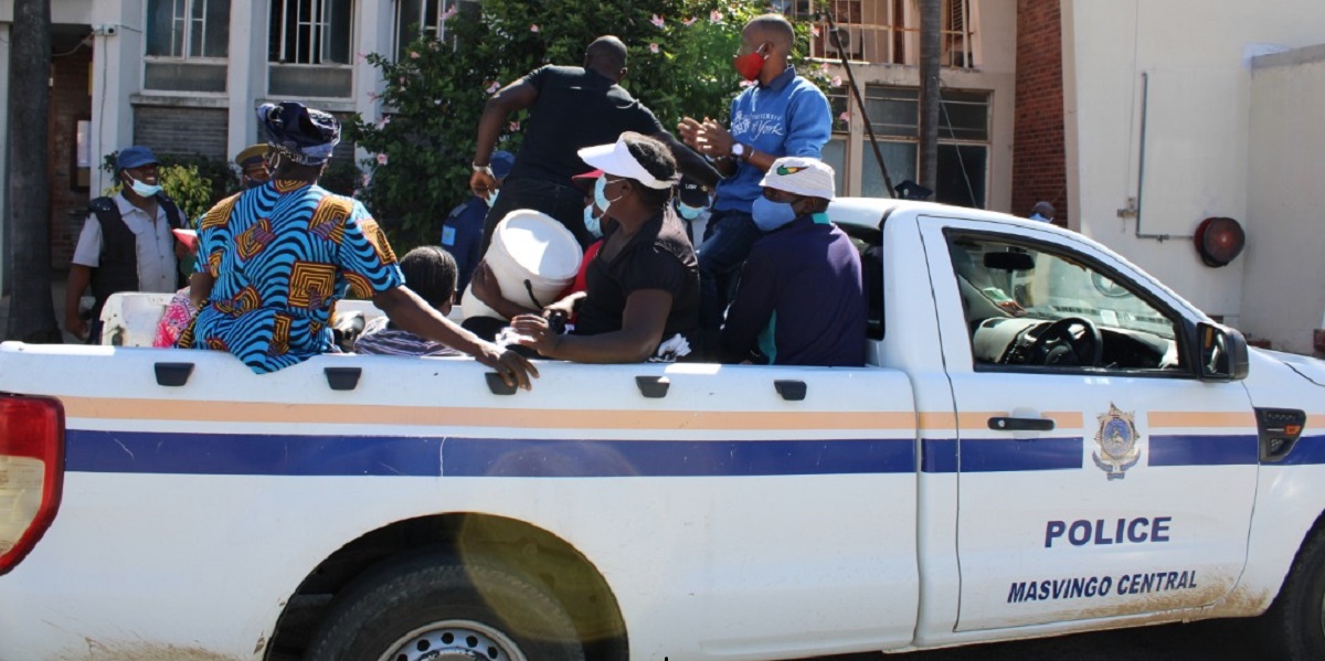 women arrested for water