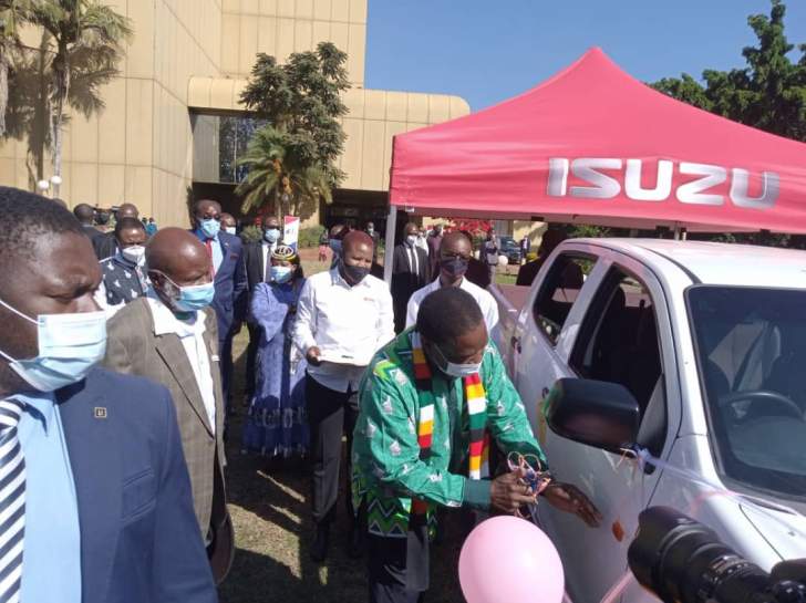 Emmerson Mnangagwa - Chiefs' Isuzu Trucks