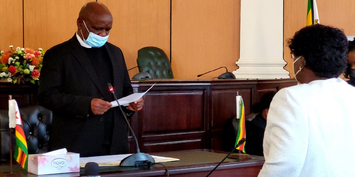CHIEF JUSTICE LUKE MALABA MARY ZIMBA-DUBE Sworn in Judge President JSC