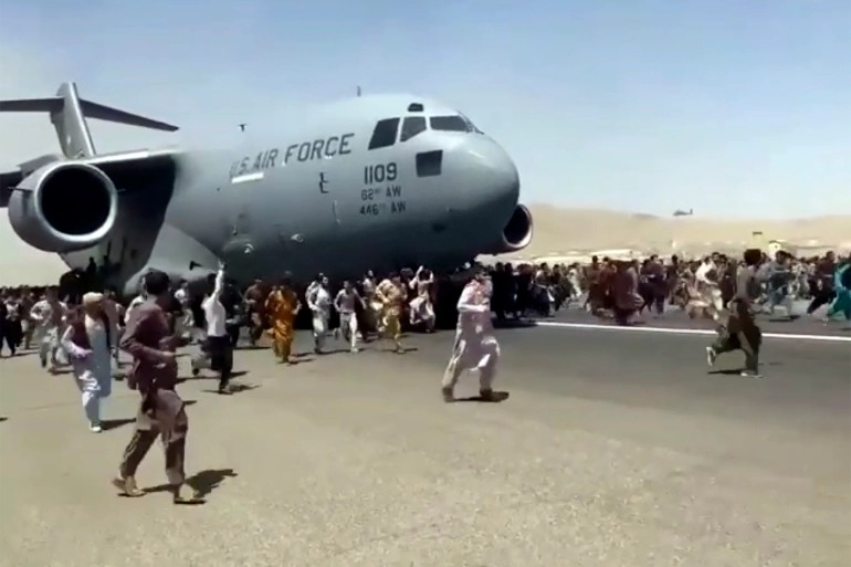 Chaos at Kabul Airport