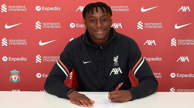 Isaac Mabaya Signs Contract extension with Liverpool FC