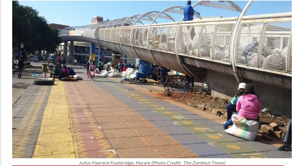 Man Falls While Posing For Photos At Julius Nyerere Way Footbridge