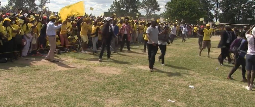 CCC Leader Chamisa Seats Among Supporters Amid Claims ZANU PF Wants To Kill Him