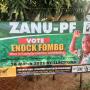 ZANU PF Candidate Erects Campaigning Banners Close To Polling Station