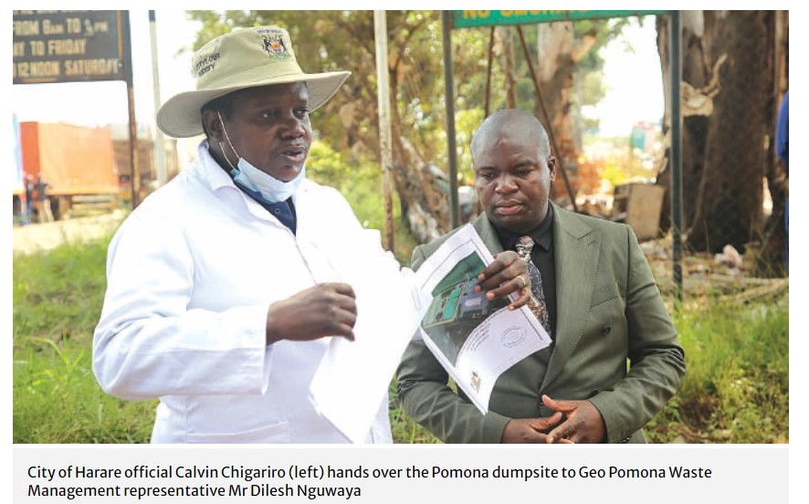 Harare Served With Default Notice After Failing To Pay Geo Pomona Waste May 2022 Service Fee