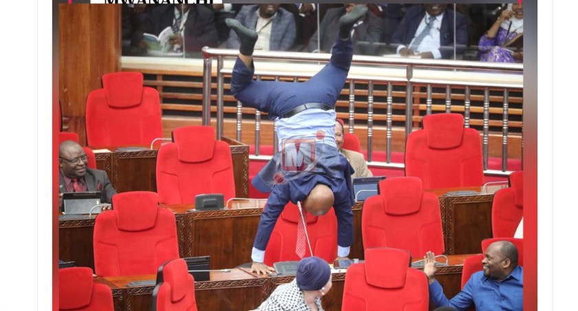 Tanzanian MP Does Handstand To Show Anger Over Poor Roads