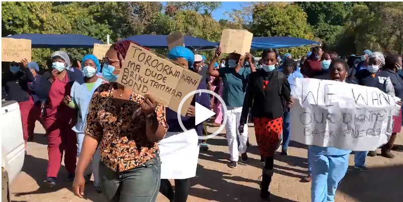 WATCH: Zimbabwe's Health Workers Strike Over Salaries
