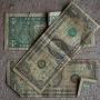 Worn out US dollar notes